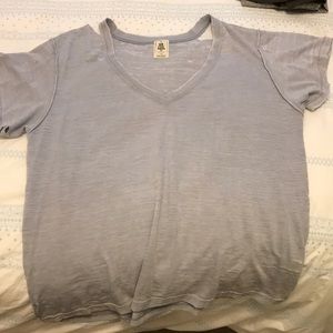 Lavender Free People Distressed Tee